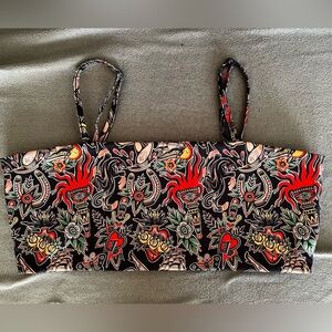 Tattoo Bandeau Swim Top